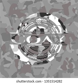 Coax grey camo emblem