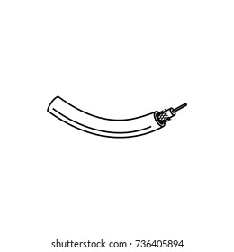 Coaxial cable icon, vector illustration