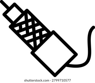 Coaxial Cable Vector Design Icon Style