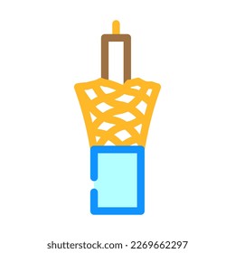coaxial cable wire color icon vector. coaxial cable wire sign. isolated symbol illustration