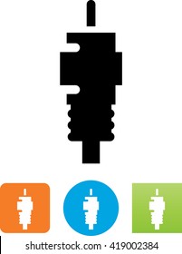 Coaxial connector icon