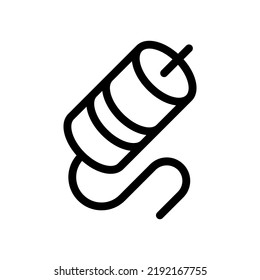 gráfico vectorial de ilustración de icono de línea coaxial