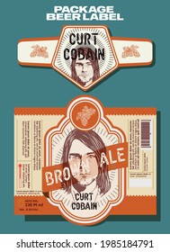 cobain package beer label for label,beer label package design and sticker 