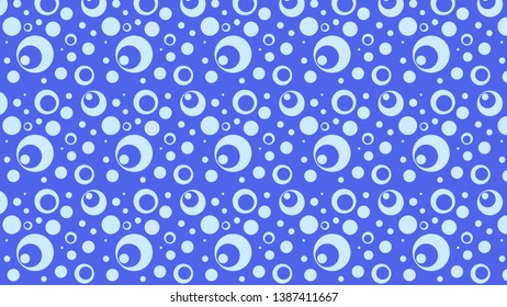 Cobalt Blue Circle Pattern Background Vector Art