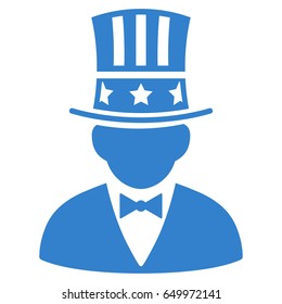 Cobalt Capitalist interface toolbar icon. Vector pictogram style is a flat symbol on diagonal hatch transparent background.