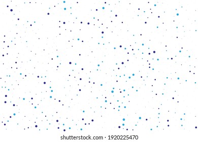 Cobalt Confetti Vector. Indigo Round Xmas. Navy Falling Explosion. Azure Glitter Xmas. Blue Bubble Sparkle. Texture Circle. Birthday Explosion. Carnival Holiday.