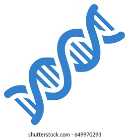 Cobalt DNA Spiral interface icon. Vector pictogram style is a flat symbol on diagonal hatch transparent background.