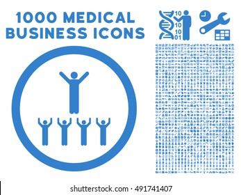 Cobalt Religion Adepts vector rounded icon. Image style is a flat icon symbol inside a circle, white background. Bonus clip art includes 1000 health care business design elements.