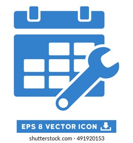 Cobalt Timetable Options EPS vector pictograph. Illustration style is flat iconic symbol on a white background.