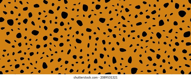 Cobble Dot Fashion. Vector Wall Stone. Black Modern Paint Dalmatian Baby Polka Pattern. Irregular Random Fun. Seamless Cobble Pattern. Brown Round Polkadot Cobblestone Circle. Seamless Polka Dot Stone