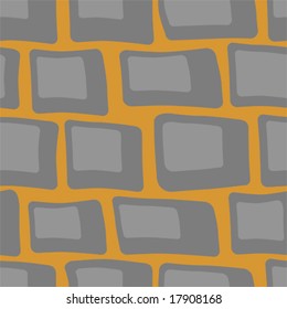 Cobblestone background seamless vector illustration