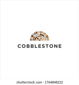 cobblestone logo icon illustration vector graphic download
