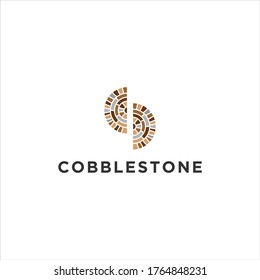 cobblestone logo icon illustration vector graphic download