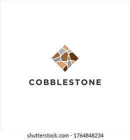 cobblestone logo icon illustration vector graphic download