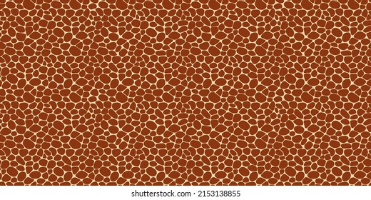 cobblestone paving seamless pattern vector illustration. Pebble repeated background. brown stone rubble template wallpaper for interior designs, landscaping, web game and wall fill textures.