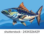 A Cobia fish vector illustration