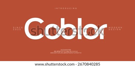 Coblor Modern minimal stylish typography alphabet small letter logo design