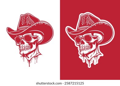 Coboy skull head artwork design