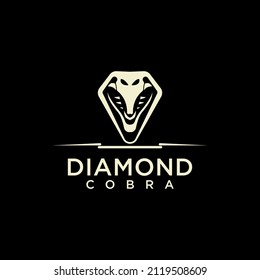Cobra in diamond shape logo