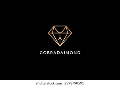 Cobra Diamond simple and luxury logo design