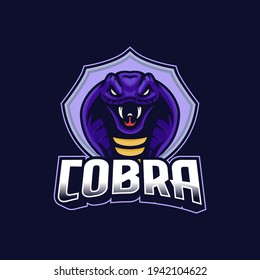 Cobra e-sport badge logo design