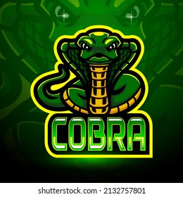 Cobra esport logo mascot design