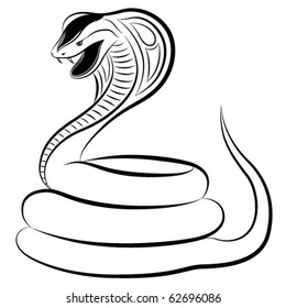 Cobra in the form of a tattoo