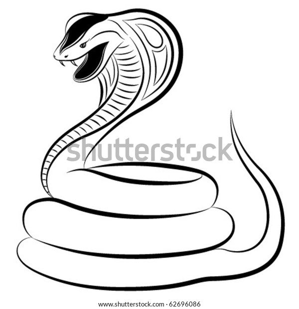 Cobra Form Tattoo Stock Vector (Royalty Free) 62696086