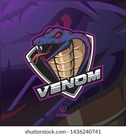 Cobra Head Esport Mascot Logo Design