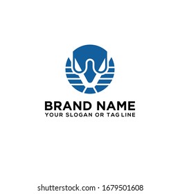 cobra head logo design vector template