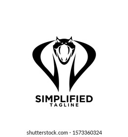 cobra head snake logo icon design vector illustration