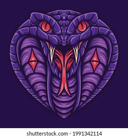 Cobra head vector illustration head mascot