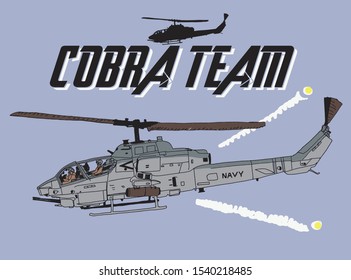 Cobra Helicopter Attack Team Pilot