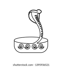 cobra icon. Element of India for mobile concept and web apps icon. Outline, thin line icon for website design and development, app development
