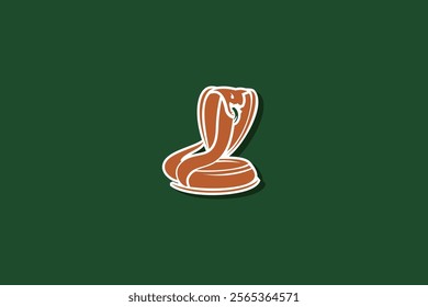 cobra icon logo vector illustration. suitable for sport logo,  company, foundation, corporate and organization logo.