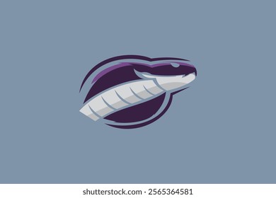 cobra icon logo vector illustration. suitable for sport logo,  company, foundation, corporate and organization logo.