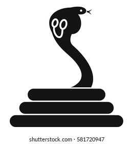 Cobra icon. Simple illustration of cobra vector icon for web
