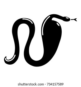 Cobra icon. Simple illustration of cobra vector icon for web