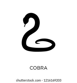 Cobra icon. Cobra symbol design from India collection. Simple element vector illustration on white background.