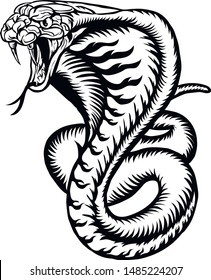 Cobra Illustration. Snake Vector Image.