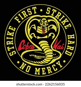 Cobra Kai amazing Design for print on t shirt, hoodie, sweatshirt, cap and outfits