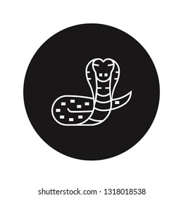 Cobra king vector icon