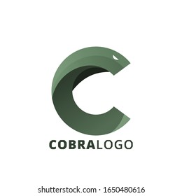 cobra letter c logo vector