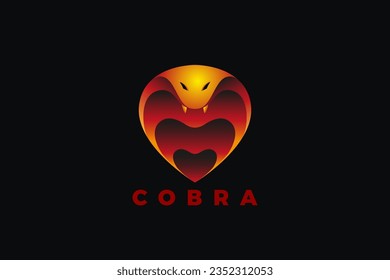 Cobra Logo Snake Head Abstract Design Vector template.
