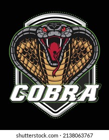 cobra logo type vector image