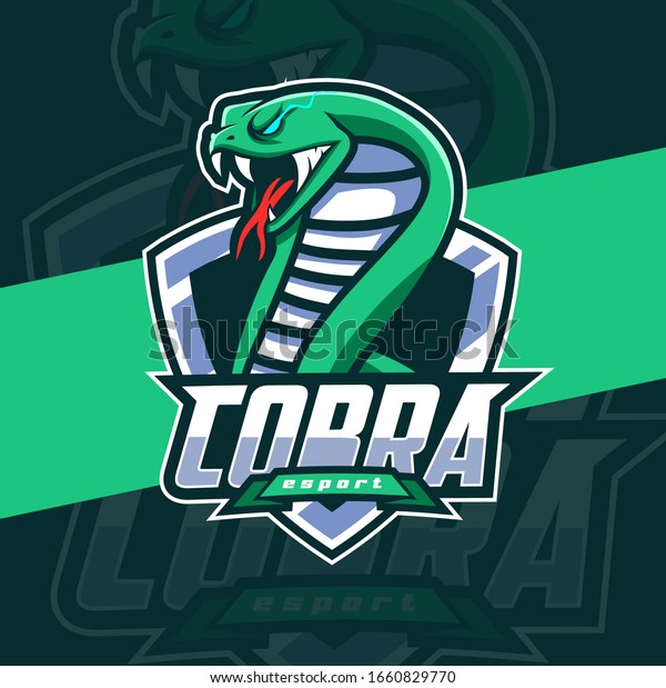 Cobra Mascot Esport Logo Design Stock Vector (Royalty Free) 1660829770