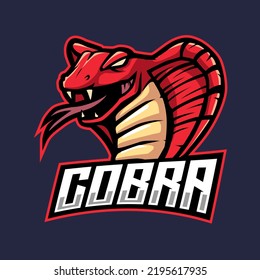 cobra mascot logo e sport illustration