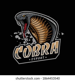 Cobra mascot logo for eSport and sport