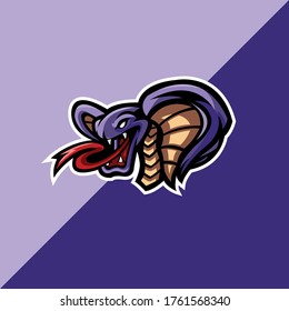 Cobra mascot logo, vector for logo