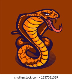 COBRA MASCOT LOGO-VECTOR -ILLUSTRATION